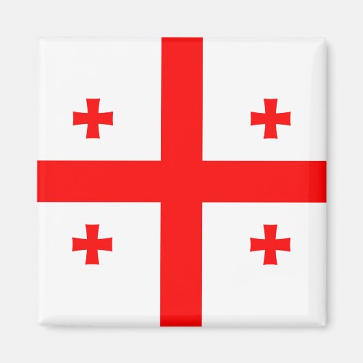 Georgia Flag Magneet (Voorkant)