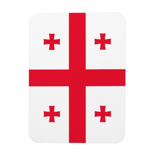 Georgia Flag Magneet (Verticaal)