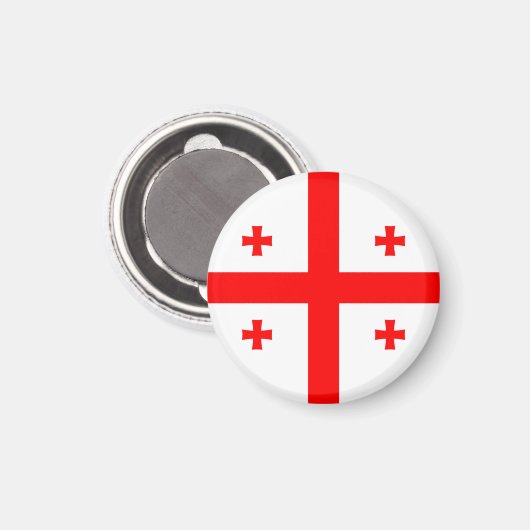 Georgia Flag Magneet (Voorkant / Achterkant)