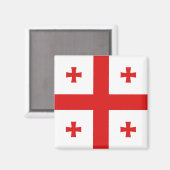 Georgia Flag Magnet (Voorkant / Achterkant)