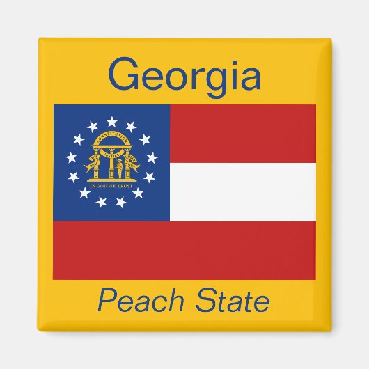 Georgia Flag Magnet (Voorkant)