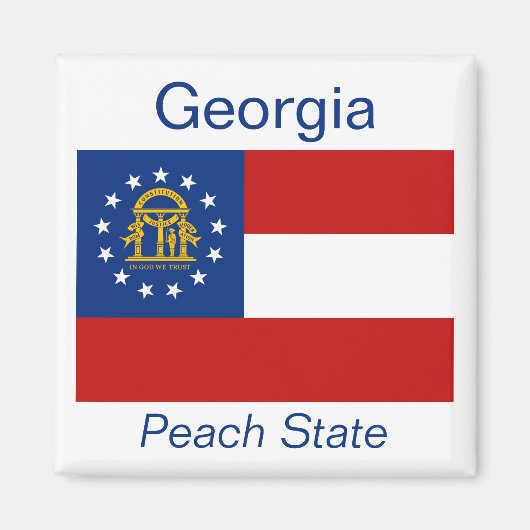 Georgia Flag Magnet (Voorkant)