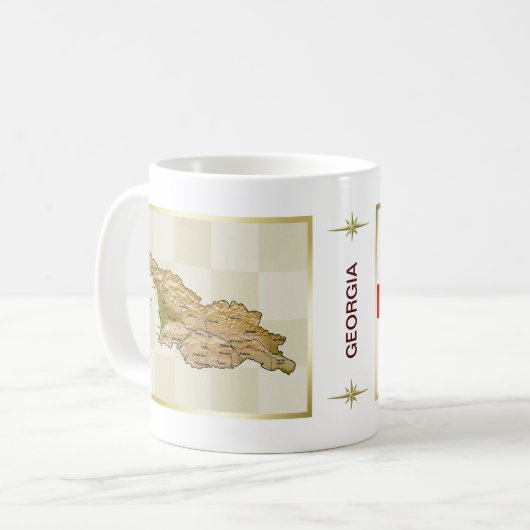 Georgia Flag + Map Mok (Voorkant links)
