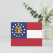 Georgia Flag Peach State Coat of Arms Briefkaart (Staand voorkant)
