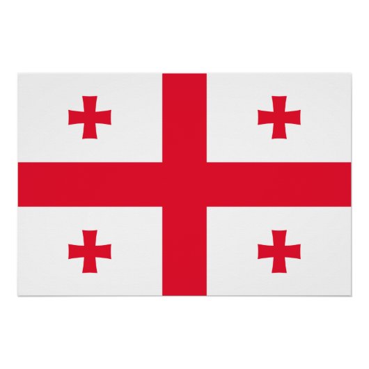 Georgia Flag Perfect Poster (Voorkant)