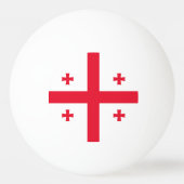 Georgia Flag Pingpongbal (Voorkant)