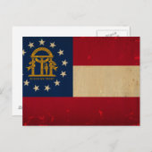 Georgia Flag .png Briefkaart (Voorkant / Achterkant)