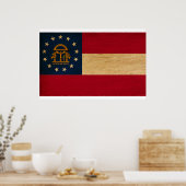 Georgia Flag Poster (Keuken)