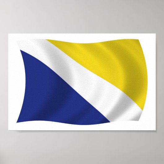 Georgia Flag Poster Print (Voorkant)