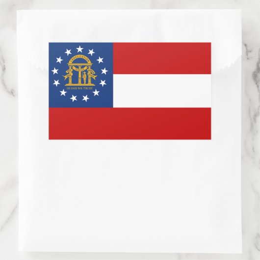 Georgia Flag Rechthoekige Sticker (Tas)