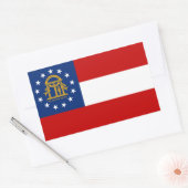 Georgia Flag Rechthoekige Sticker (Envelop)