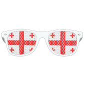 Georgia Flag Retro Zonnebril (Voorkant)