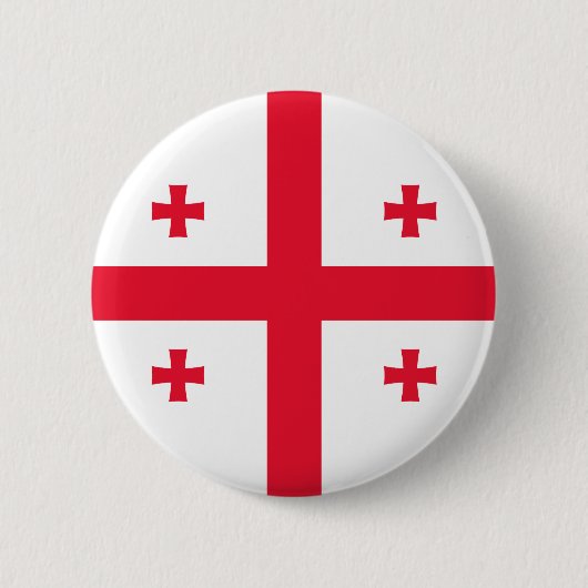 Georgia Flag Ronde Button 5,7 Cm (Voorkant)