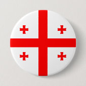 Georgia Flag Ronde Button 7,6 Cm (Voorkant)