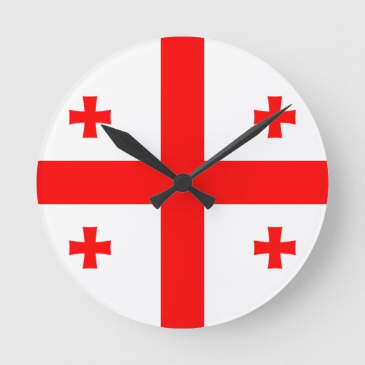 Georgia Flag Ronde Klok (Voorkant)
