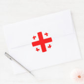 Georgia Flag Ronde Sticker (Envelop)
