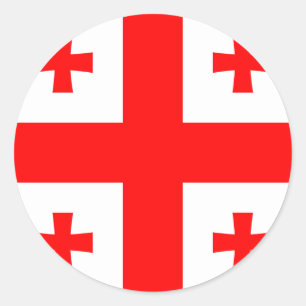 Georgia Flag Ronde Sticker