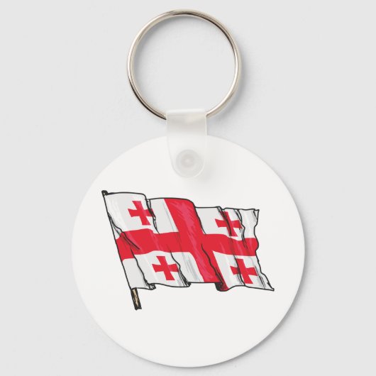 Georgia Flag Sleutelhanger (Achterkant)