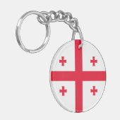 Georgia Flag Sleutelhanger (Voorkant Links)