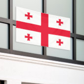 Georgia Flag Spandoek (Buitenkant Gebouw)