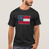 Georgia Flag State  Style T-shirt (Voorkant)