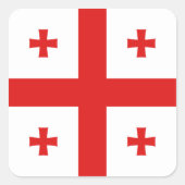 Georgia Flag Sticker (Voorkant)