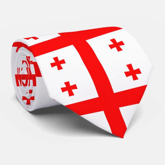 Georgia Flag Stropdas (Opgerold)