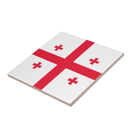 Georgia Flag Tegeltje (Zijkant)