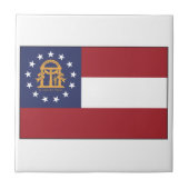 Georgia Flag Tegeltje (Voorkant)