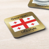 Georgia Flag+Text Onderzetter (Linkerzijde)