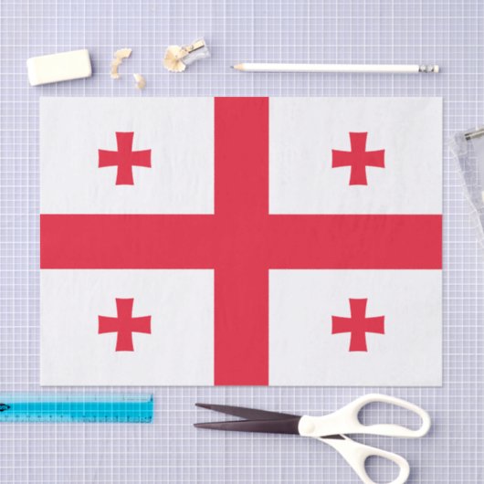 Georgia Flag Tissuepapier (Craft)