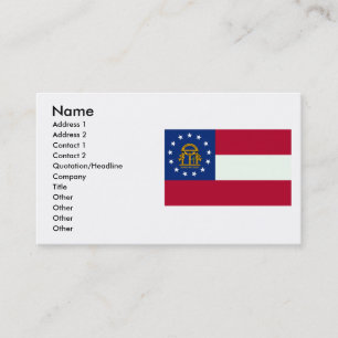 Georgia Flag Visitekaartje