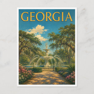 Georgia Forsyth Park GeoSaga Briefkaart