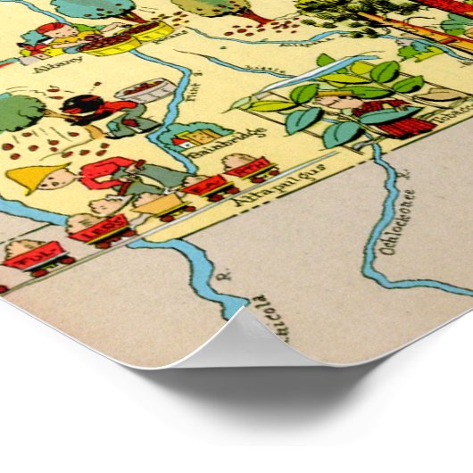 Georgia Funny  kaart Poster (Hoek)