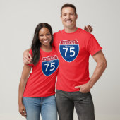 Georgia GA I-75 Interstate Highway Shield - T-shirt (Unisex)