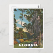  Georgia Garden Scene Briefkaart (Voorkant / Achterkant)
