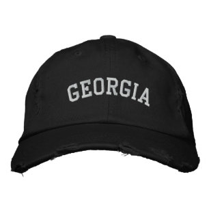 Georgia geborduurd distressed Pet zwart