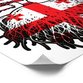 Georgia Georgian American USA Verenigde Staten Poster (Hoek)