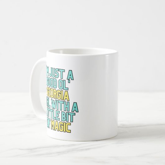 Georgia Girls zijn Magic Southern Witchy Humor Koffiemok (Voorkant links)