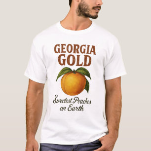 Georgia Gouden zoetste perziken op aarde T-shirt