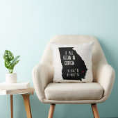 Georgia GPS-coördinaten met hart Kussen (Stoel)