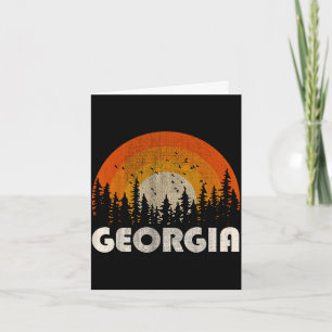 Georgia - grappige natuur vintage wandelen 60s 70s kaart