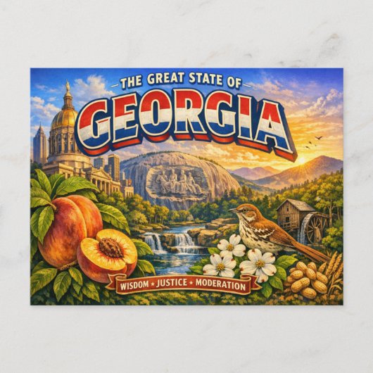 Georgia Greetings Postcard  Briefkaart (Voorkant)