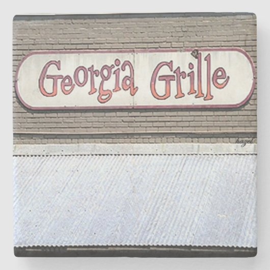 Georgia Grill, Georgia Grill Stenen Onderzetter (Voorkant)
