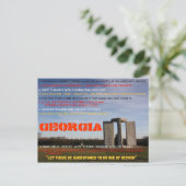 Georgia Guidestone-postkaart Briefkaart (Staand voorkant)