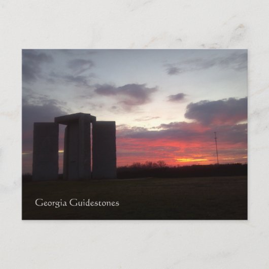 Georgia Guidestone Sunset Briefkaart (Voorkant)