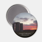 Georgia Guidestones Sunset Magnet (Voorkant / Achterkant)