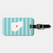 Georgia Heart | Deelstaat van herkomst Bagagelabel (Voorkant horizontaal)