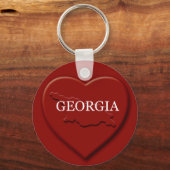 Georgia Heart Map Sleutelhanger (Voorkant)