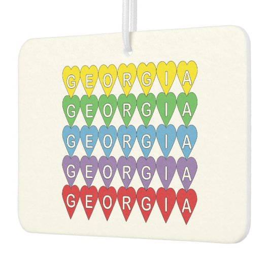 Georgia Hearts Rainbow Luchtverfrisser (Links)